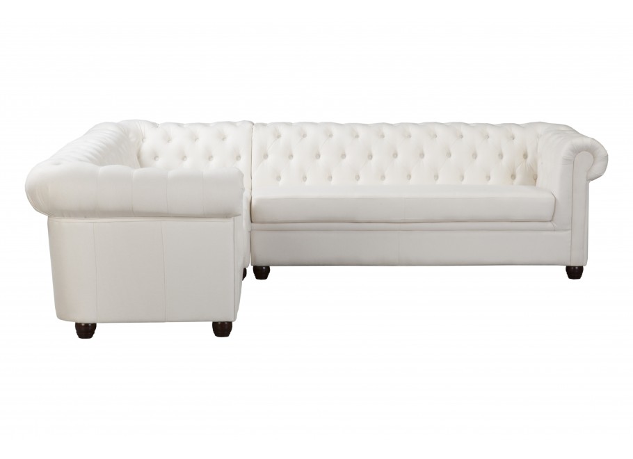 Narożnik sześcioosobowy pikowany Chesterfield SYDNEY 2+E+3 3