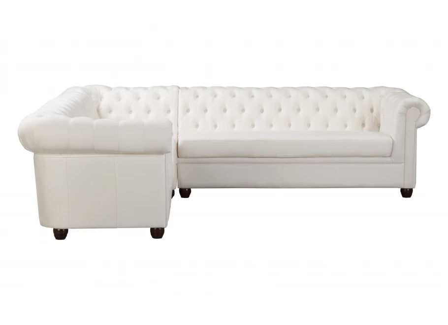 Narożnik sześcioosobowy pikowany Chesterfield SYDNEY 2+E+3
