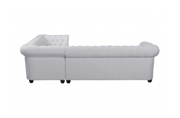 Narożnik siedmioosobowy pikowany Chesterfield SYDNEY 3+E+3 - luksusowe