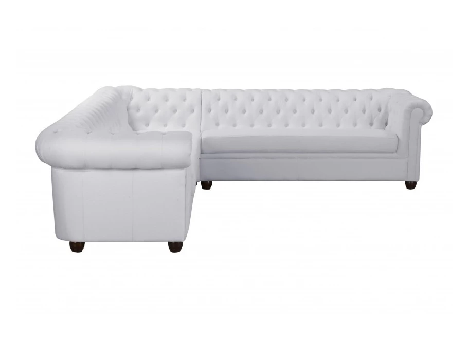 Narożnik siedmioosobowy pikowany Chesterfield SYDNEY 3+E+3