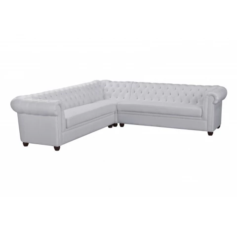 Narożnik siedmioosobowy pikowany Chesterfield SYDNEY 3+E+3