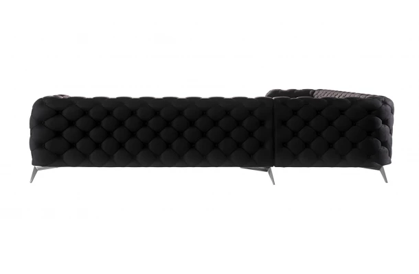 Narożnik siedmioosobowy pikowany glamour Chesterfield TEO 3+E+3 - design i funkcjonalnosc w parze