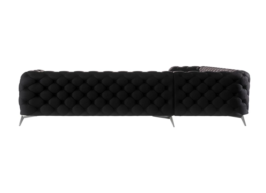 Narożnik siedmioosobowy pikowany glamour Chesterfield TEO 3+E+3