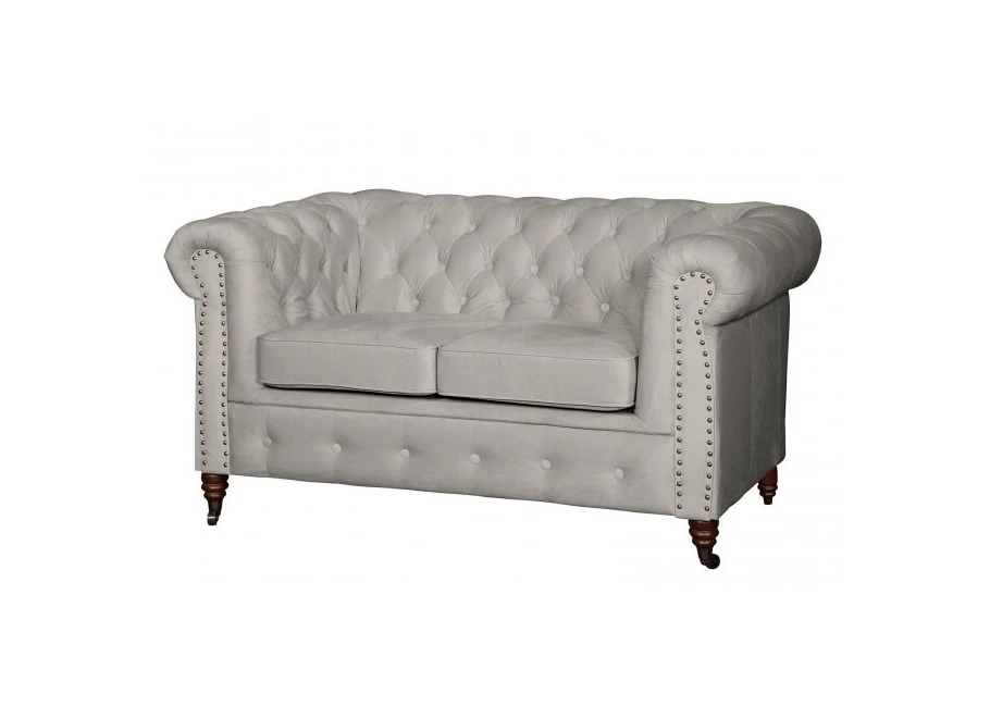 Sofa dwuosobowa pikowana Chesterfield VINCENT