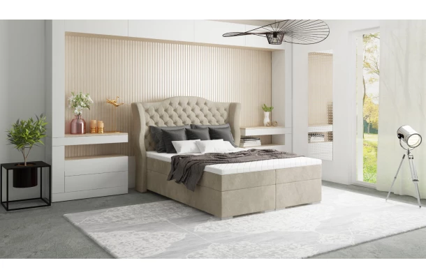 Łóżko kontynentalne BUENO - design i funkcjonalnosc w parze