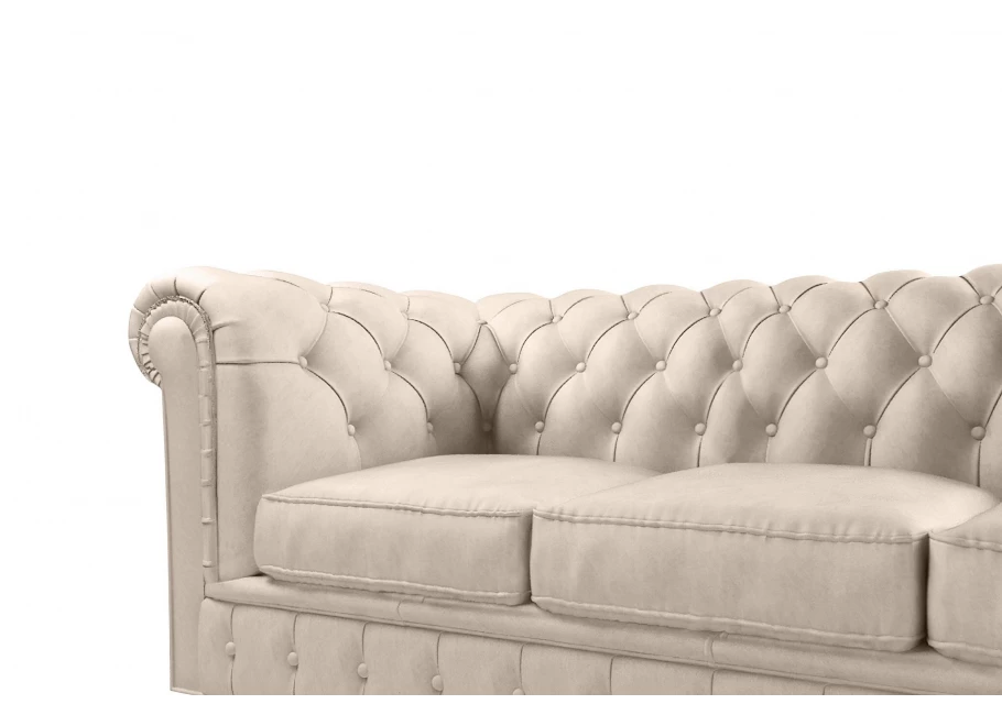 Zestaw mebli pikowanych glamour Chesterfield 3+2+1 SOLARIS