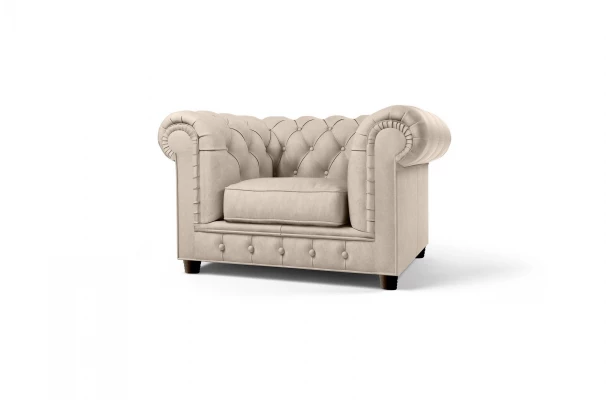 Zestaw mebli pikowanych glamour Chesterfield 3+2+1 SOLARIS - nowoczesne