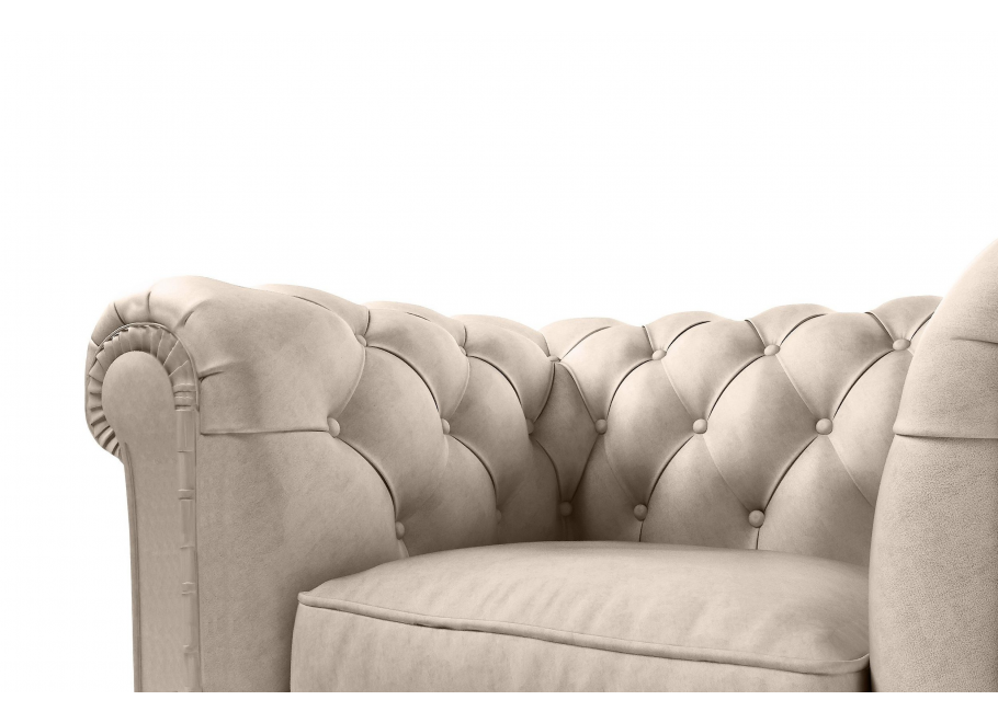 Zestaw mebli pikowanych glamour Chesterfield 3+2+1 SOLARIS 11