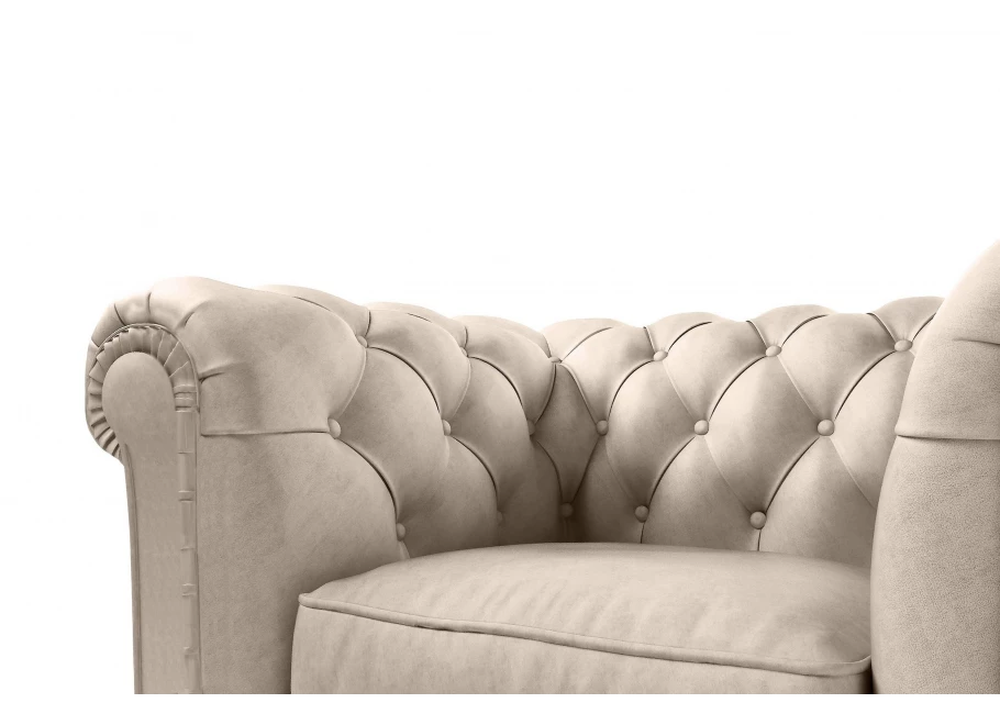 Zestaw mebli pikowanych glamour Chesterfield 3+2+1 SOLARIS