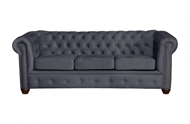 Zestaw mebli pikowanych glamour 3+2+1 VINCENT - sofy