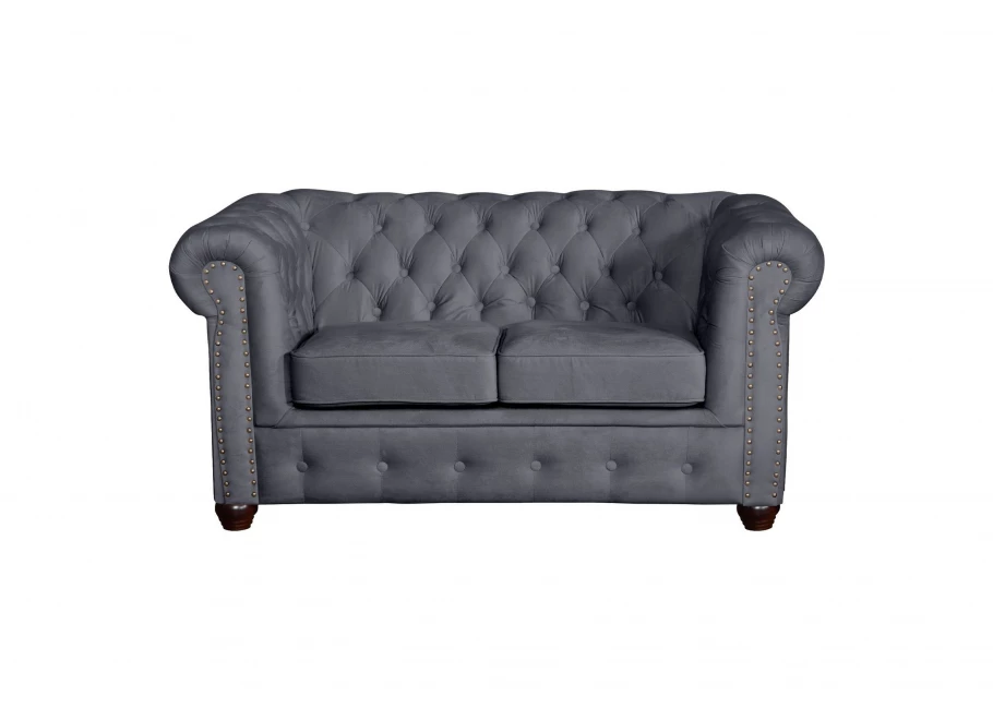 Zestaw mebli pikowanych glamour 3+2+1 VINCENT