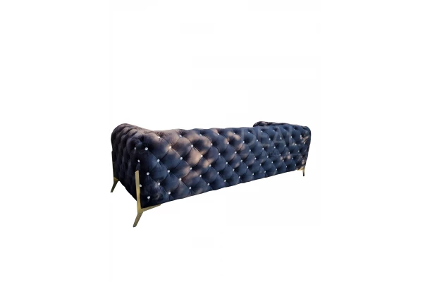 Sofa trzyosobowa pikowana glamour Chesterfield TEO HIGH BLINK 3 - funkcjonalne