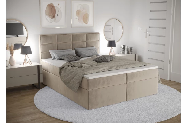 Łóżko kontynentalne KAJA - design i funkcjonalnosc w parze