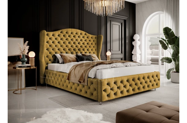 Łóżko tapicerowane glamour ROYAL - meble