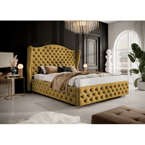 Łóżko tapicerowane glamour ROYAL