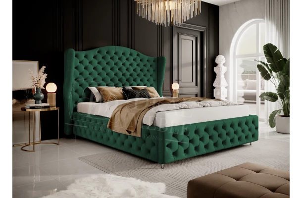 Łóżko tapicerowane glamour ROYAL - komfortowe