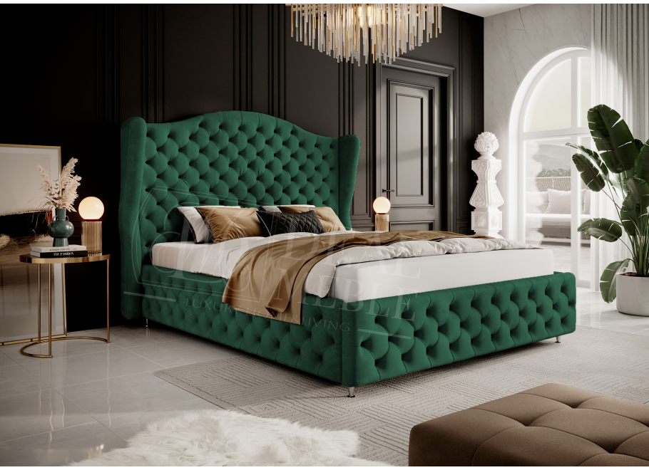 Łóżko tapicerowane glamour ROYAL 5