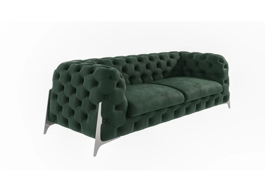 Sofa trzyosobowa pikowana glamour Chesterfield KALIFORNIA 3