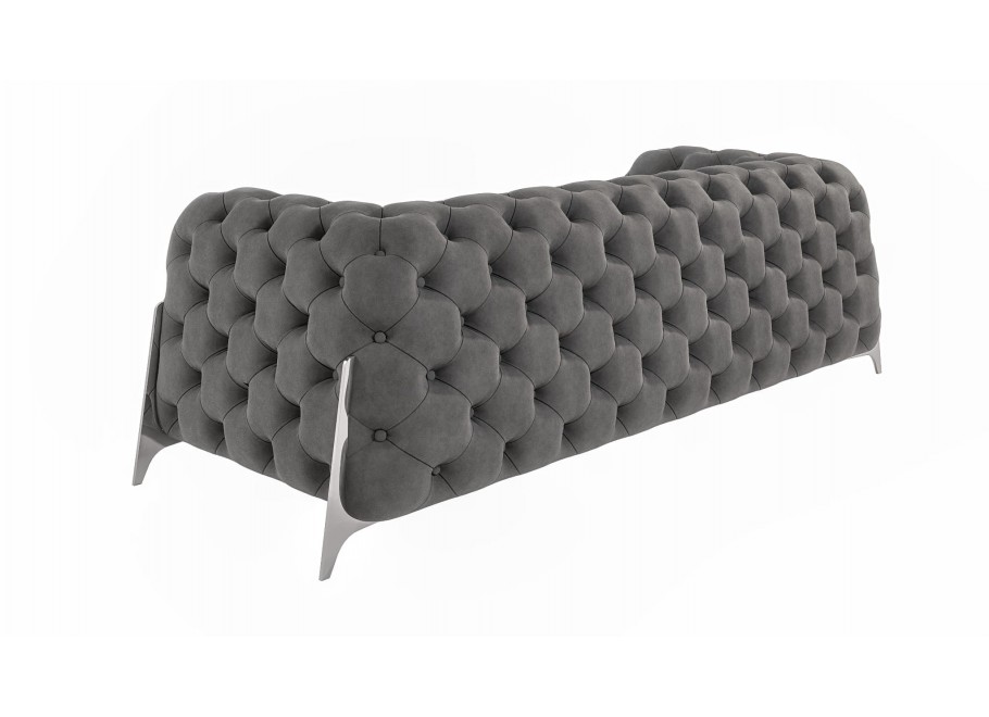 Sofa trzyosobowa pikowana glamour Chesterfield KALIFORNIA 3 3