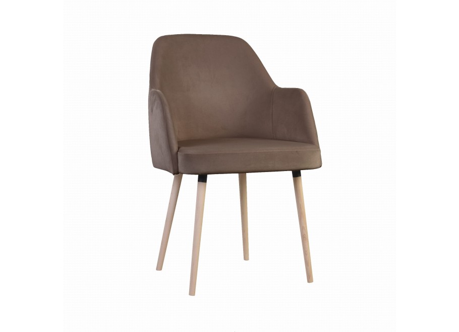 Krzesło tapicerowane drewniane PROKO 8