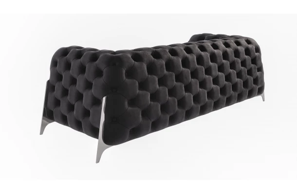 Sofa trzyosobowa pikowana glamour Chesterfield KALIFORNIA 3 - design i funkcjonalnosc w parze