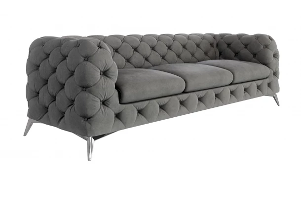 Sofa trzyosobowa pikowana glamour Chesterfield TEO 3 - spanie Sofa trzyosobowa pikowana glamour Chesterfield TEO 3 - spanie