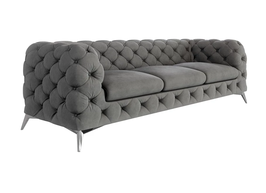 Sofa trzyosobowa pikowana glamour Chesterfield TEO 3 Sofa trzyosobowa pikowana glamour Chesterfield TEO 3