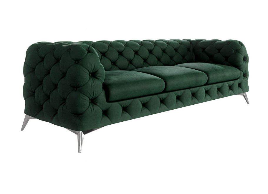 Sofa trzyosobowa pikowana glamour Chesterfield TEO 3 6