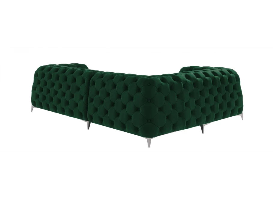Narożnik czteroosobowy pikowany glamour Chesterfield KALIFORNIA 1+E+2 Narożnik czteroosobowy pikowany glamour Chesterfield KALIFORNIA 1+E+2