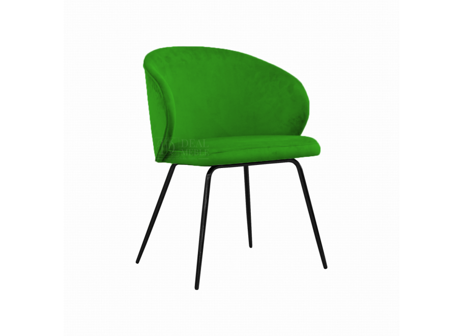 Krzesło tapicerowane czarne ALIS 3