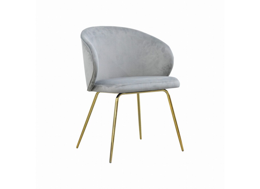 Krzesło tapicerowane złote ALIS 2