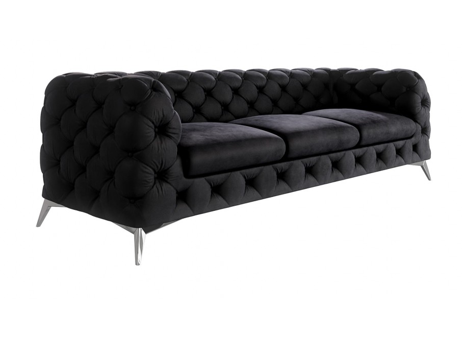 Sofa trzyosobowa pikowana glamour Chesterfield TEO 3 7