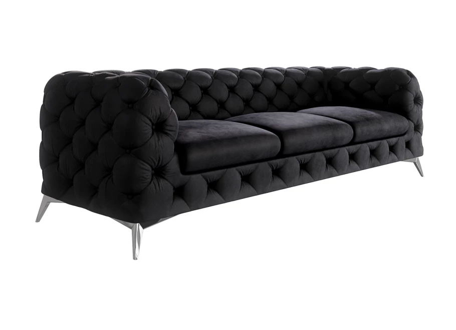 Sofa trzyosobowa pikowana glamour Chesterfield TEO 3 Sofa trzyosobowa pikowana glamour Chesterfield TEO 3