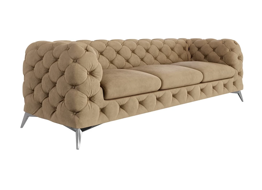 Sofa trzyosobowa pikowana glamour Chesterfield TEO 3 Sofa trzyosobowa pikowana glamour Chesterfield TEO 3