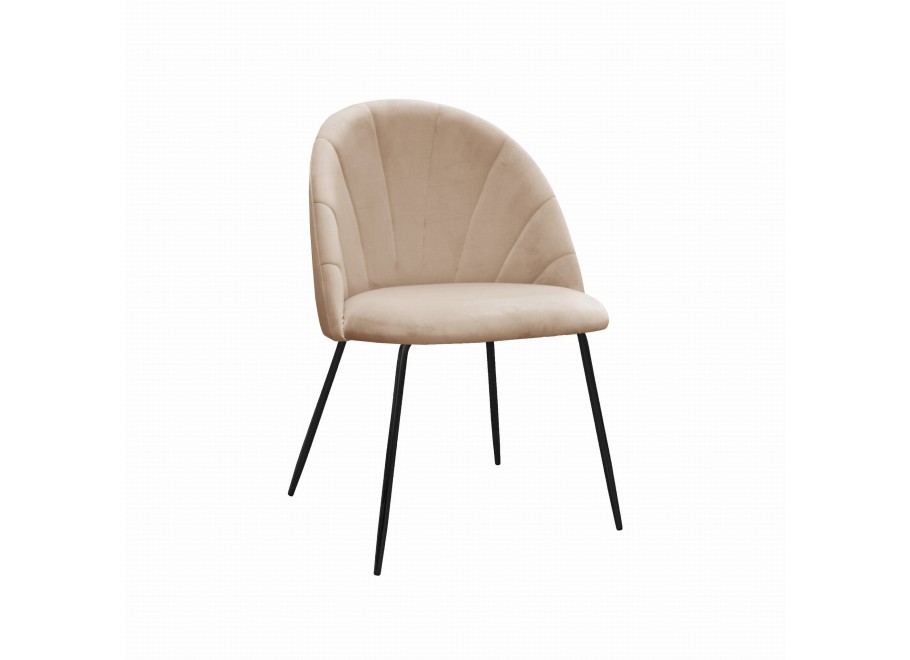 Krzesło tapicerowane czarne DIANA 2