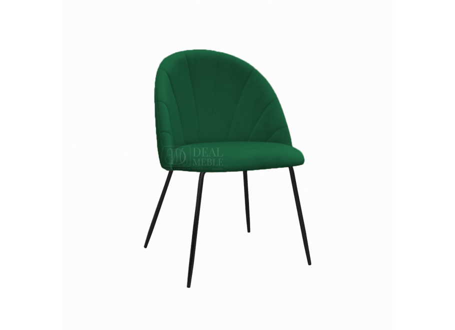 Krzesło tapicerowane czarne DIANA 3