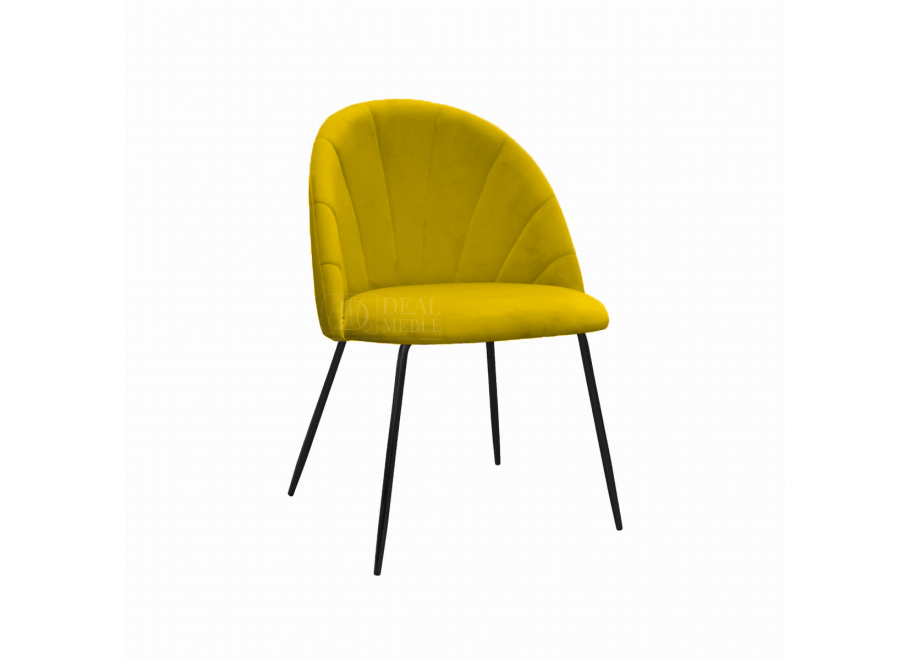 Krzesło tapicerowane czarne DIANA 4