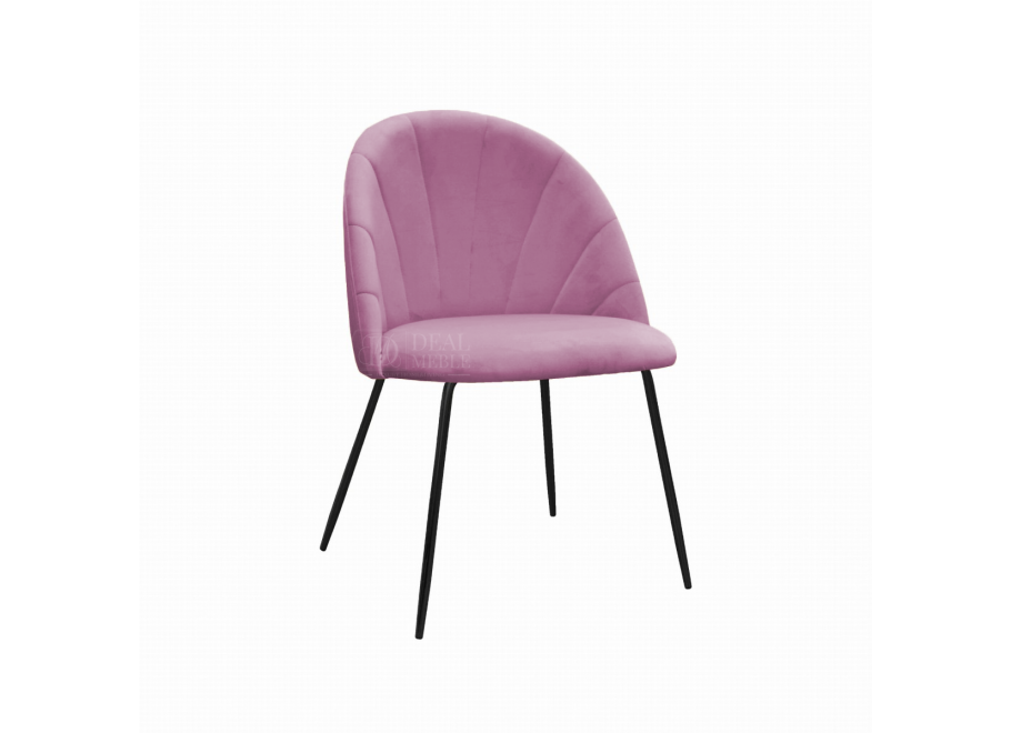 Krzesło tapicerowane czarne DIANA 5