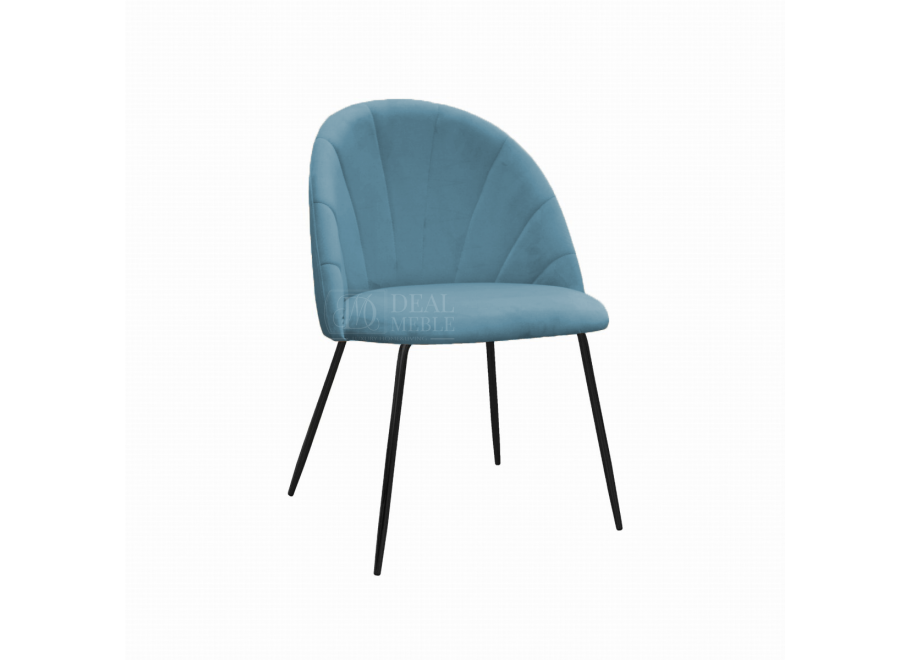 Krzesło tapicerowane czarne DIANA 6