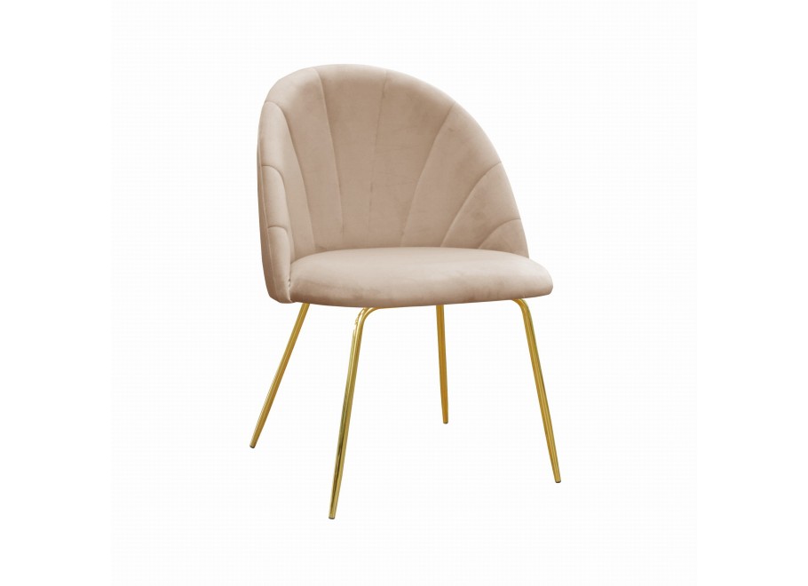 Krzesło tapicerowane złote ideal DIANA 2