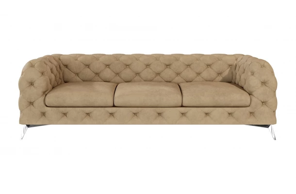 Sofa trzyosobowa pikowana glamour Chesterfield TEO 3 - wypoczynkowe Sofa trzyosobowa pikowana glamour Chesterfield TEO 3 - wypoczynkowe