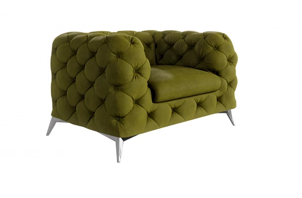Fotel pikowany TEO chesterfield - eleganckie