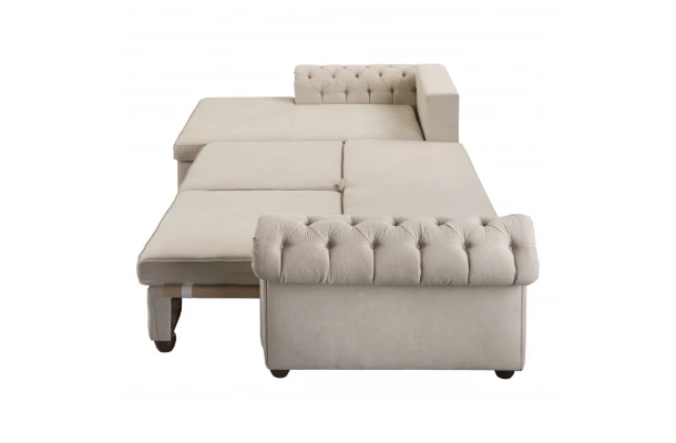 Narożnik czteroosobowy pikowany glamour LUZERN - design i funkcjonalnosc w parze