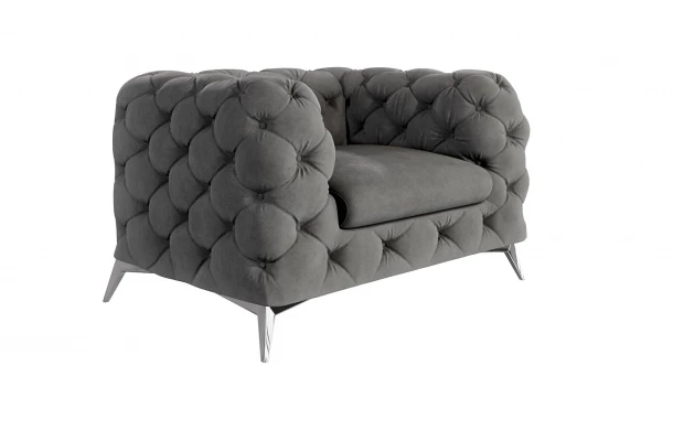 Fotel pikowany TEO chesterfield - nowoczesne