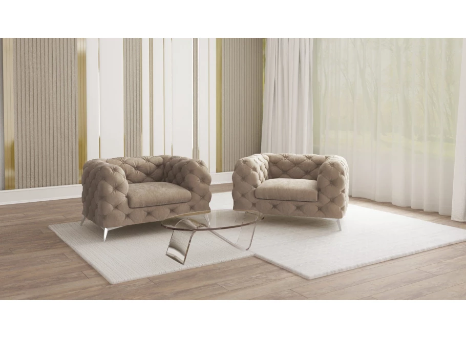 Fotel pikowany TEO chesterfield