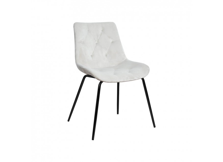 Krzesło tapicerowane czarne IVO 2