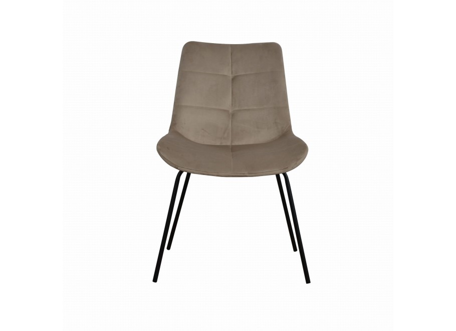 Krzesło tapicerowane czarne BLAS 2