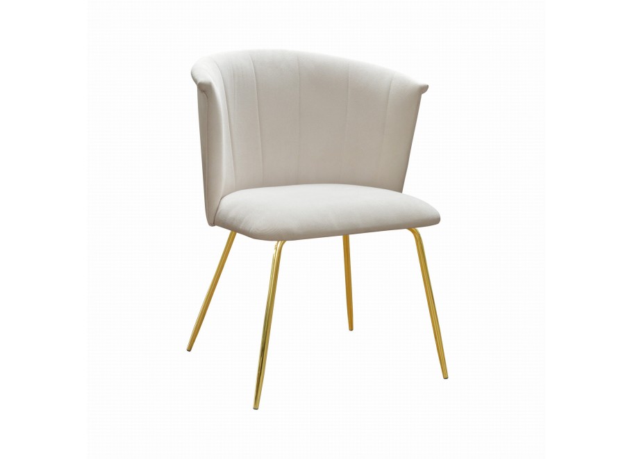 Krzesło tapicerowane złota PAULA 2