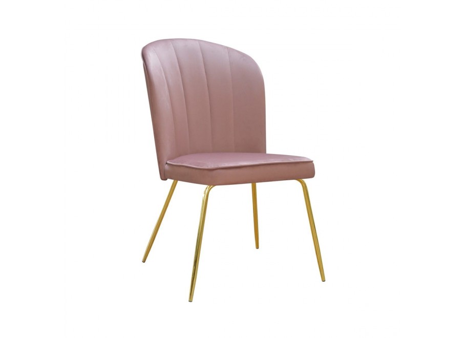 Krzesło tapicerowane złote LILI 2