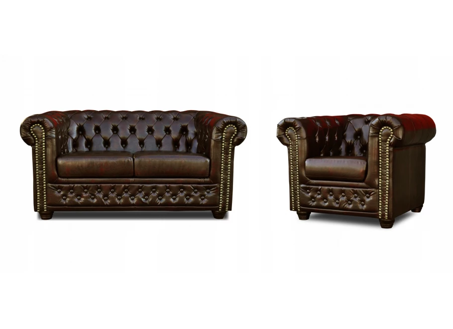 Sofa dwuosobowa pikowana Chesterfield FELIX 2